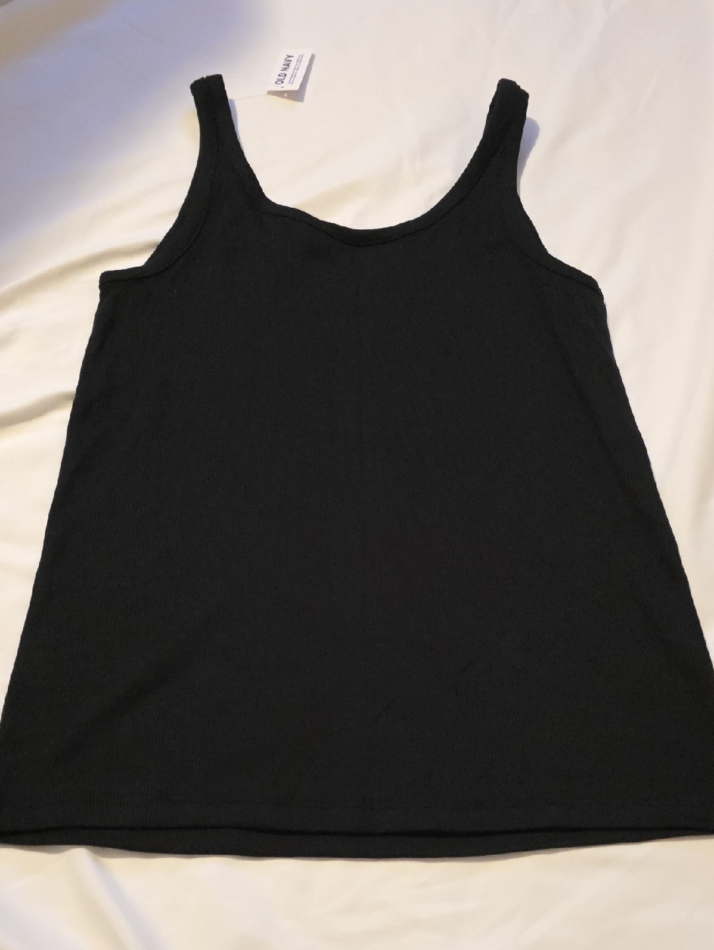 ❣️5 For $20❣️Old Navy Black Ribbed Scoop Neck Tank - Picture 5 of 5